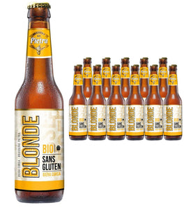 Les5CAVES - Pack Pietra Bière Corse blonde bio sans gluten 5,5% bouteille 12x33cl - Corse