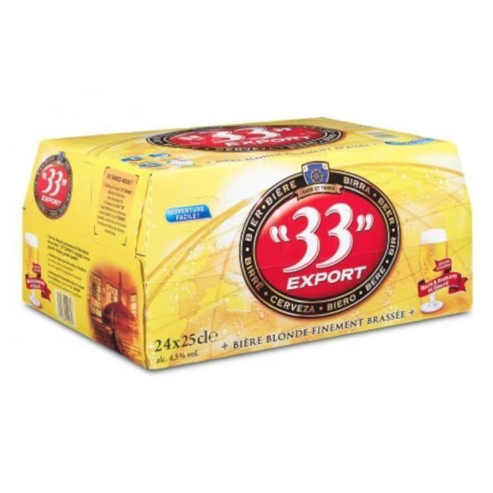 Les5CAVES - 33 EXPORT bière Blonde - 4.5% - 24 x 25cl
