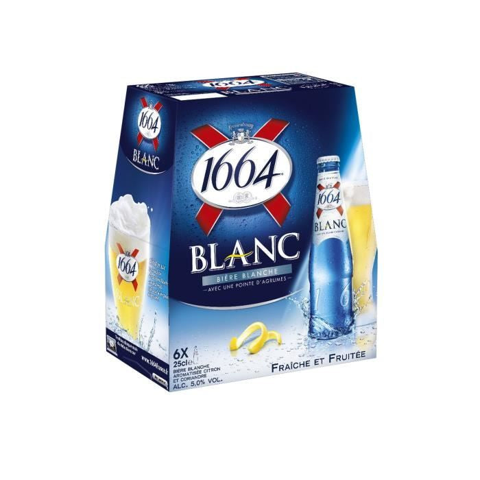 Assortiment de bières 6x75 cl : 1 Blanche, 2 Blondes, 2 Ambrées Et
