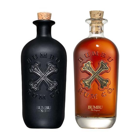 Les5CAVES - Pack de 2 rhums, BUMBU Original 70cl 40° et BUMBU Xo 70cl 40° - Lot de 2 rhums vieux Bumbu