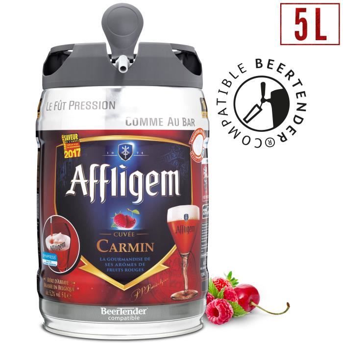 Affligem Cuvée Carmin Biere belge d'abbaye aromatisée fruits rouges 5.2° - Fût Compatible Beertender – 5 L