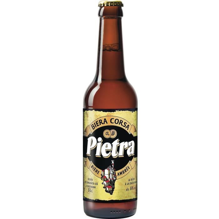 Brasserie Pietra 33 cl 6% - Biere Ambrée -Corse