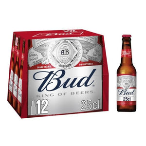 Pack de 12 bieres BUD 25 cl