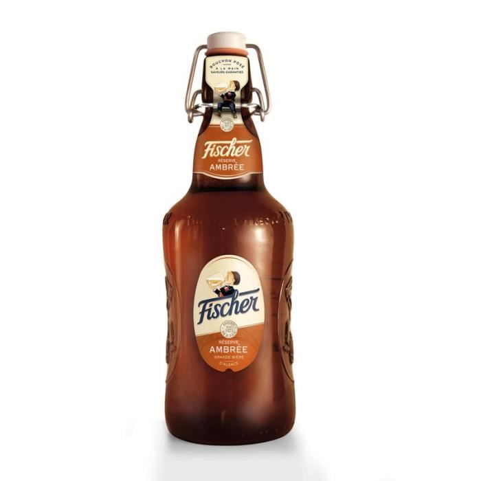 FISCHER Biere ambrée aromatisée d'Alsace - 65 cl - 6.3°