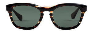 Lunettes de Soleil Homme Authentique GIGI BARCELONA modèle KIRK en Acétane  Havane foncé et verres polarisés verts