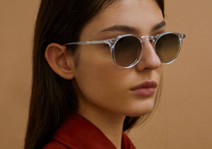 Lunettes de Soleil Femme Authentique GIGI BARCELONA modèle ROY en Acétane Crystal