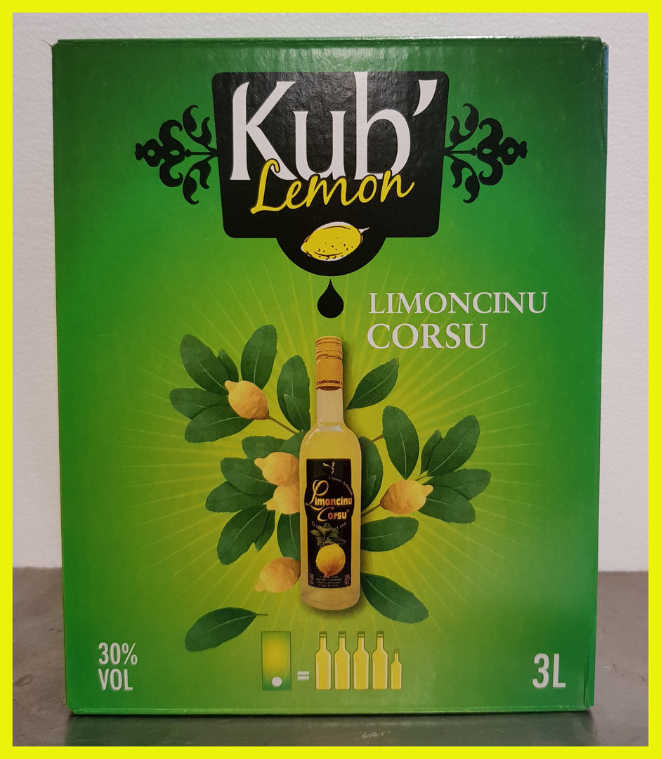 Liqueur Limoncelllo en kubi limon 30° 3 litres